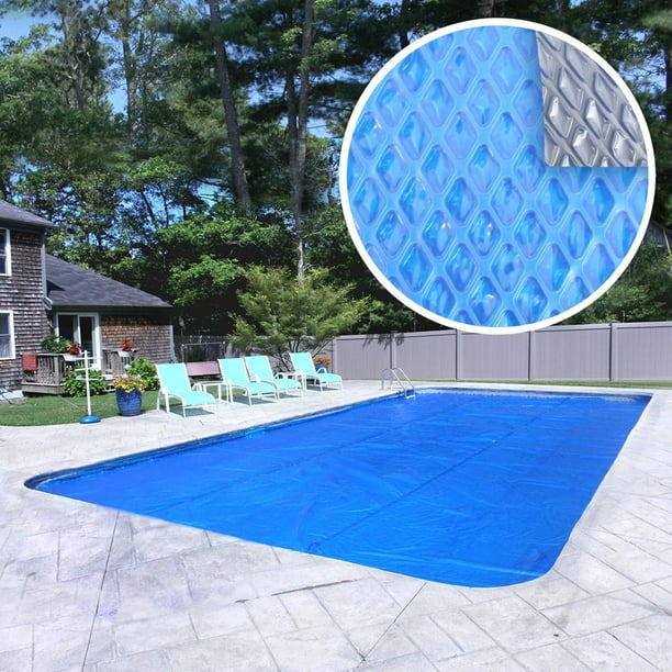 12' x 24' Rectangle Clear Diamond Swimming Pool Solar Blanket Cover 12 Carat 
